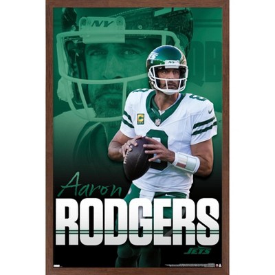 Trends International NFL New York Jets - Aaron Rodgers 24 Framed Wall Poster Prints