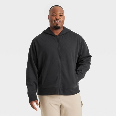Men's Cotton Fleece Full Zip Hooded Sweatshirt - All In Motion™
