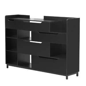 VYNXARIA Versatile Black Shoe Rack: Free Standing Storage for High - Traffic Areas - 1 of 4