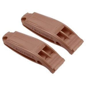 Unique Bargains Plastic Kayaking Hiking Survival Signal Marine Whistles 2 Pcs - 1 of 4