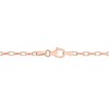 EVERLY JEWELRY | Rose Plated Sterling Silver Fancy Rectangular Rolo Chain Necklace - 16 in - 2 of 4