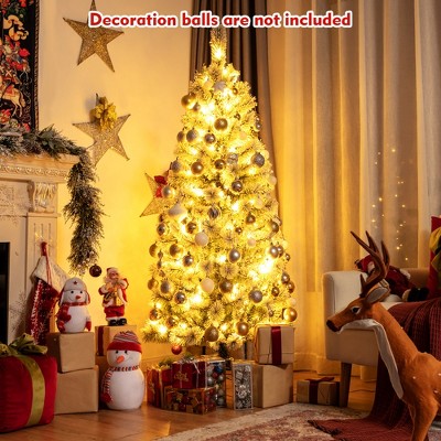 6-Foot White Pine Pre-Lit Christmas Tree with Remote Control Lights