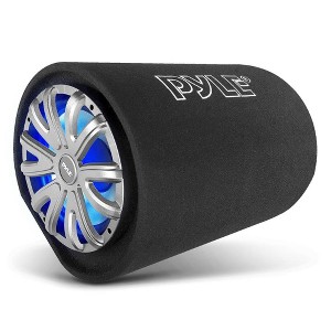 Pyle 12'' 600-Watt Subwoofer Box System with Illuminating LED Lights (PLTAB122) - Black - 1 of 4