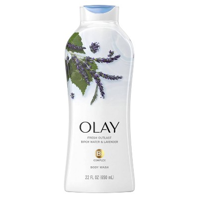 Olay Fresh Outlast Body Wash Birch & Lavender - 22 fl oz