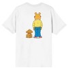 Arthur Pal & Arthur Crew Neck Short Sleeve Men's White T-shirt - 4 of 4