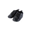 Hudson Baby Infant Boy Cotton Bodysuit, Pant and Shoe Set, Black Gingham Bow Tie - 3 of 4