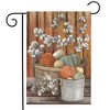 Briarwood Lane Pumpkins and Willows Autumn Garden Flag Primitive Fall Floral 18" x 12.5" - 2 of 4