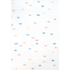 Nuloom Calla Polka Dot 4x6 Indoor Area Rug for Living Room Bedroom Dining Room Nursery Kitchen, Multicolor/Ivory - 1 of 4