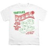 Teenage Mutant Ninja Turtles Pizza Youth T Shirt, White - 2 of 4