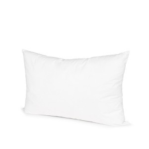 HomeRoots 15" X 23" White Cotton Down Blend Throw Pillow Insert - 1 of 4