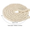 Unique Bargains Natural Thick Cotton Twisted Tug of War Rope 1 Pc - 2 of 4