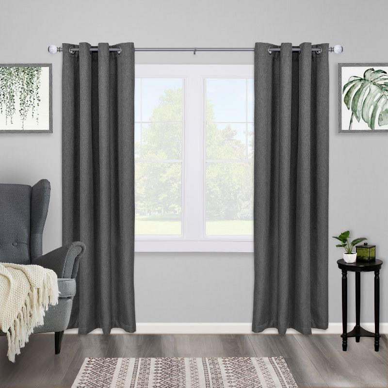 Kenney Khaleesi 1" Premium Decorative Window Curtain Rod, 3 of 5