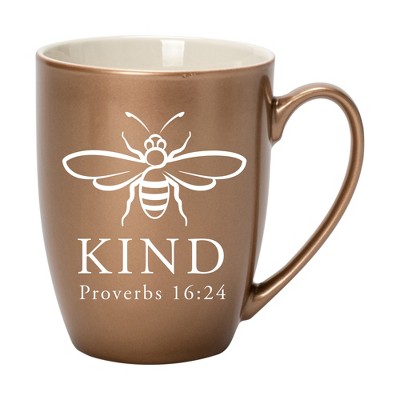 Elanze Designs Kind Bronze 10 ounce New Bone China Coffee Cup Mug