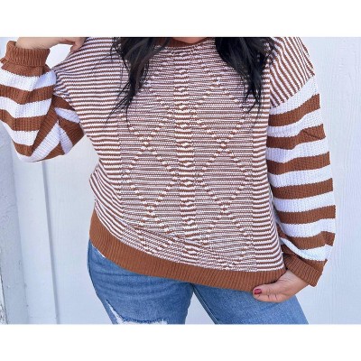 Women's High Standards Stripe Sweater Top - dear lover