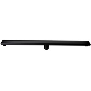 ALFI 36 Inches Black Matte Stainless Steel Linear Shower Drain with Solid Cover - 1 of 4