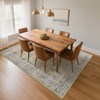 Machine Washable Rug Vintage Floral Rug Distressed Oriental Rug with Non Slip Backing, Low Pile Thin Soft Carpet - 4 of 4