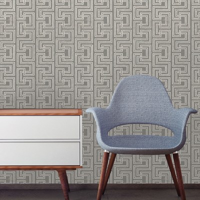 Distressed Geo Lightning & Buffalo Wallpaper - Devine Color