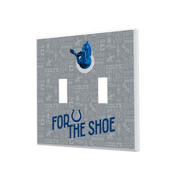 Keyscaper Indianapolis Colts 2024 Illustrated Limited Edition Hidden-Screw Light Switch Plate