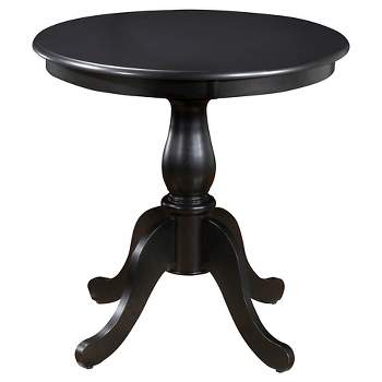 30" Salem Round Pedestal Dining Table Black - Carolina Chair & Table