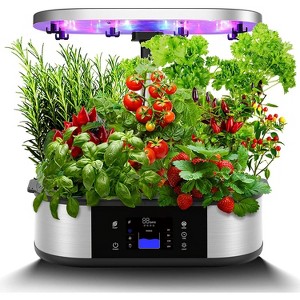 Hydroponic Growing System Indoor Garden 12 Pods, Indoor Herb Garden with 36W LED Full-Spectrum Plant Grow Light - 1 of 4