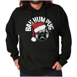 Funny Christmas Bah Humbug Pug Pun Hoodie Sweatshirt Women Men Brisco Brands - 1 of 4