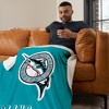 MLB Miami Marlins Cooperstown Collection Throwback Silk Touch Throw Blanket 50 x 60 Inches - 2 of 4