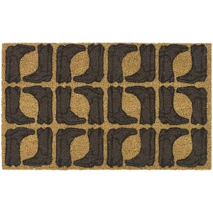 Balta Rugs 1'5"x2'5" Cowboy Boots Natural Papilio Coir Doormat - 1 of 4