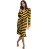 Harry Potter Juniors' Striped Hooded Plush Fleece Robe Pajama - 2 of 4