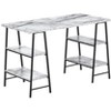 Sapphtopaz Home Office Desks 47.25" Contemporary Computer Desk with Open Storage Shelf Metal Frame Gaming Desk Office Desk for Home Office - 4 of 4
