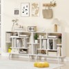 Tangkula Bookshelf Geometric Bookcase w/ Anti-Tipping Kit Storage Shelving Unit - 4 of 4