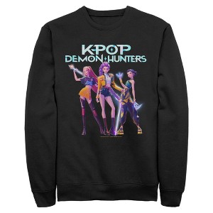 Mens KPop Demon Hunters Girls Group Shot Sweatshirt - 1 of 4