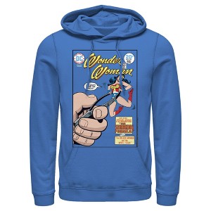 Men's Justice League Shrinking Woman Comic Book Cover Pull Over Hoodie - 1 of 3