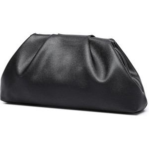 Soft PU Leather Clutch Purses for Women Formal Elegant Luxurious Evening Bag - 1 of 4
