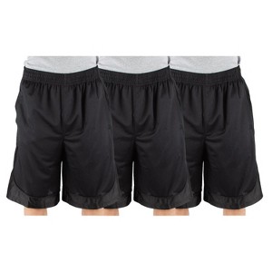 3 Pack Shaka Wear Men's Basketball Shorts, Mesh Workout Gym Running with Pockets - 1 of 4