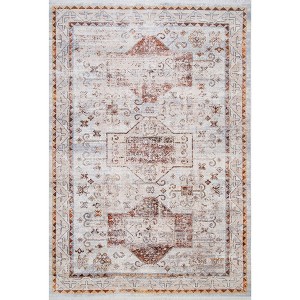 Nuloom Zahra Faded Native Panels Area Rug, 3' x 5', Zahra Beige - 1 of 4