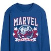 Men's - Marvel - Collegiate Americana Long Sleeve Graphic T-Shirt - 2 of 4