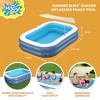 H2OGO! 8 Foot 4 Inch by 70 Inch Summer Bliss Shaded Inflatable Family Pool with 2 Quick Release Valves and Repair Patch for Kids Ages 6 Above - image 2 of 4