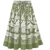 Collections Etc Border Print Easy Fit Circle Skirt with Drawstring Waistband - 2 of 4