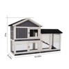 Kumasinova 58" Large Outdoor Rabbit Hutch with Waterproof Roof,Wooden Guinea Pig Cage with Ramp & Pull Out Tray,Pet House for Backyard,Patio Use - 2 of 4