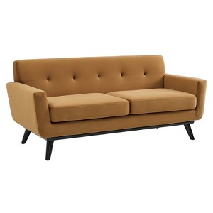 Engage Performance Velvet Loveseat - Modway - 1 of 4