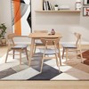 CAVINAS Dining Table Set for 4 Modern Wood Simple Design Square Dining Table Set with 4 Chairs for Kitchen - 2 of 4