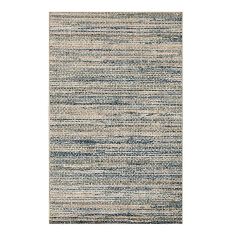 Abstract Modern Lines Indoor Runner or Area Rug by Blue Nile Mills, 1 of 7