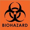 KOVOT - 500 Stickers - 4"x4" Orange Biohazard Logo Warning Labels - 3 of 4