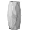 Contemporary Ceramic Marble Look Design Table Vase Geometric Flower Holder Decor - 3 of 4