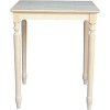 International Concepts Solid Wood Top Table - Turned Legs - 2 of 4