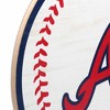 MLB Atlanta Braves Baseball Wood Sign Panel - 4 of 4