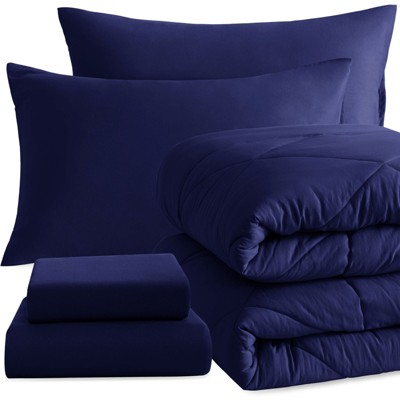 5 Piece Twin Bedding Set, All Season Super Soft Bed in a Bag - NTBAY