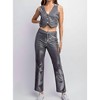 Women's Metallic Knit Pants - Edit by Nine - 3 of 4