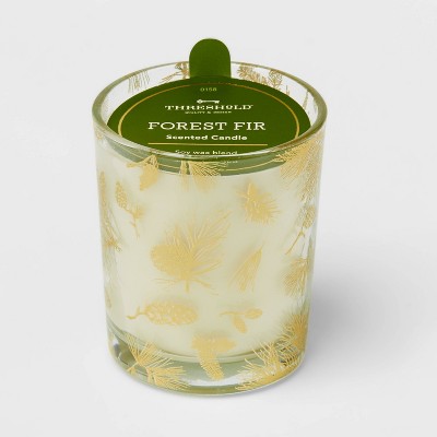 Mini Forest Fir Gold Shrink Wrap Candle - Threshold™