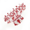 Unique Bargains Christmas Hair Clips Elk Tree Square for Christmas 3.35"x1.77"x1.97" Red White 1 Pc - 4 of 4